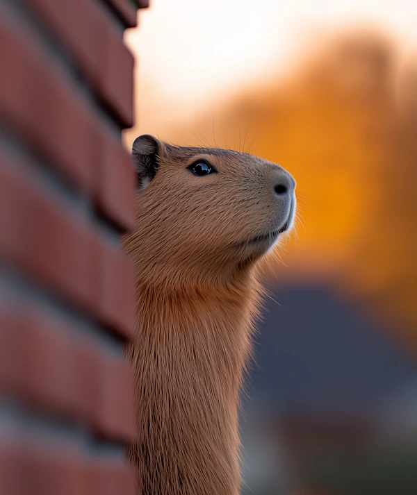 Curious Capybara Peek