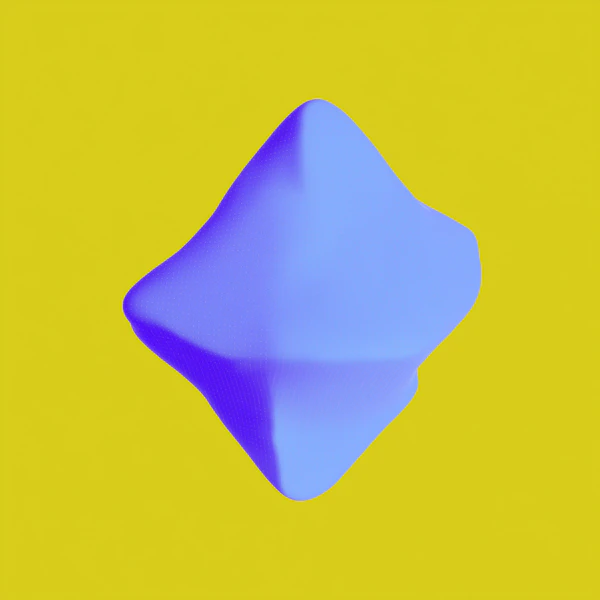 Abstract Blue Diamond