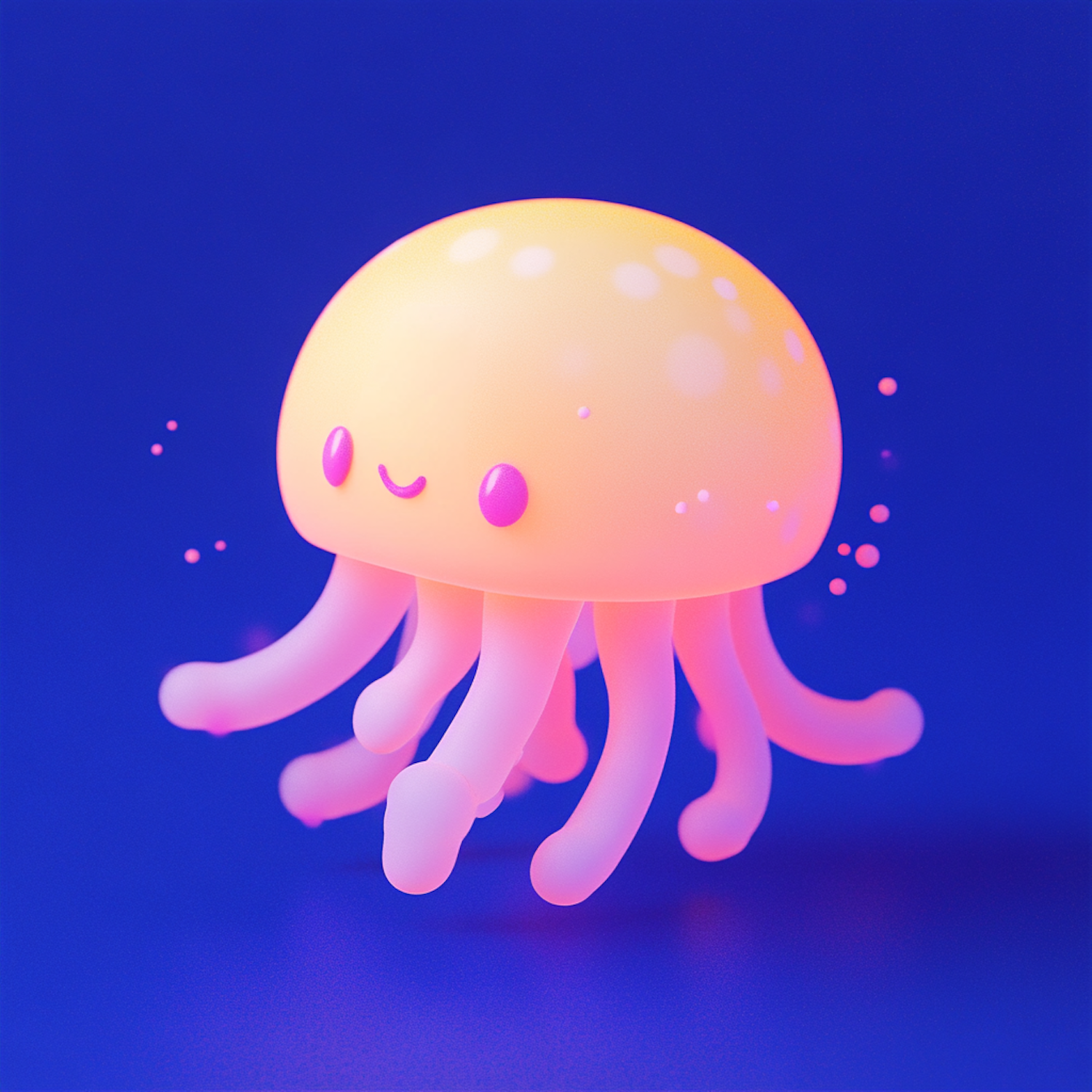 Whimsical Cartoon Jellyfish