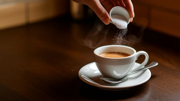 Steaming Coffee Close-Up