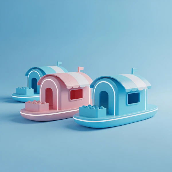 Whimsical Toy Boats