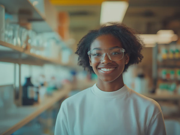 Young Woman in Laboratory