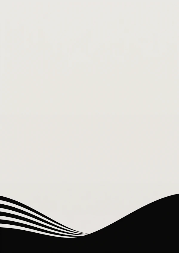 Minimalist Black Wave Design