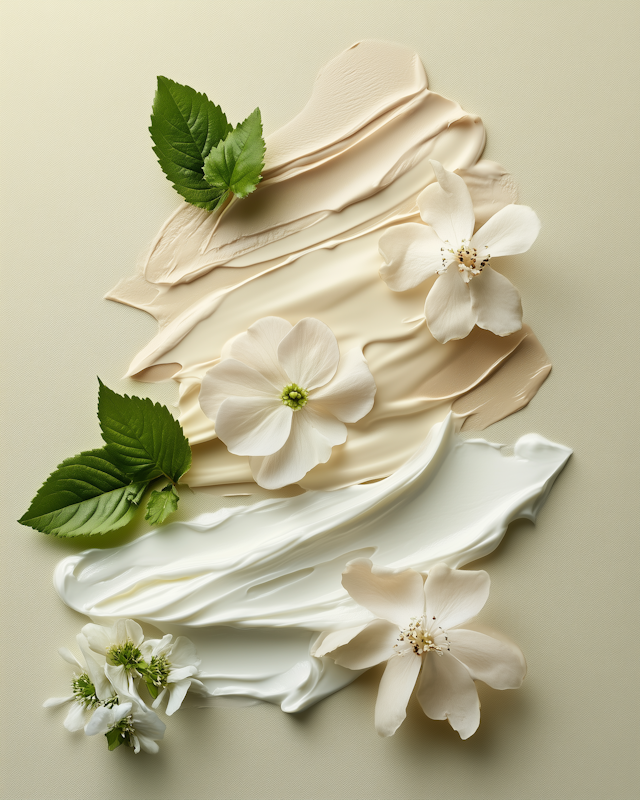 Creamy Textures with Delicate Flowers