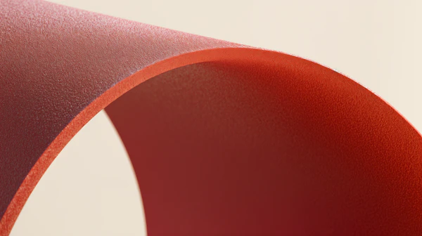 Curved Red Surface
