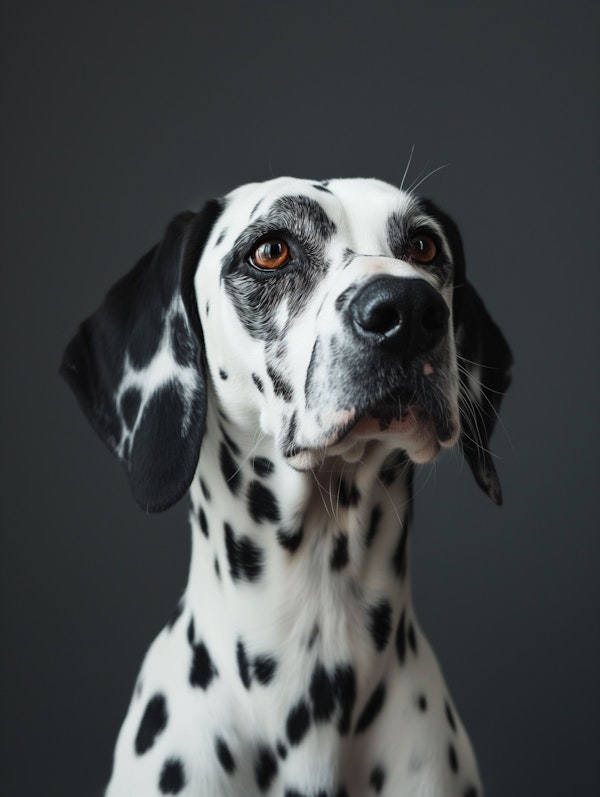 Contemplative Dalmatian Portrait