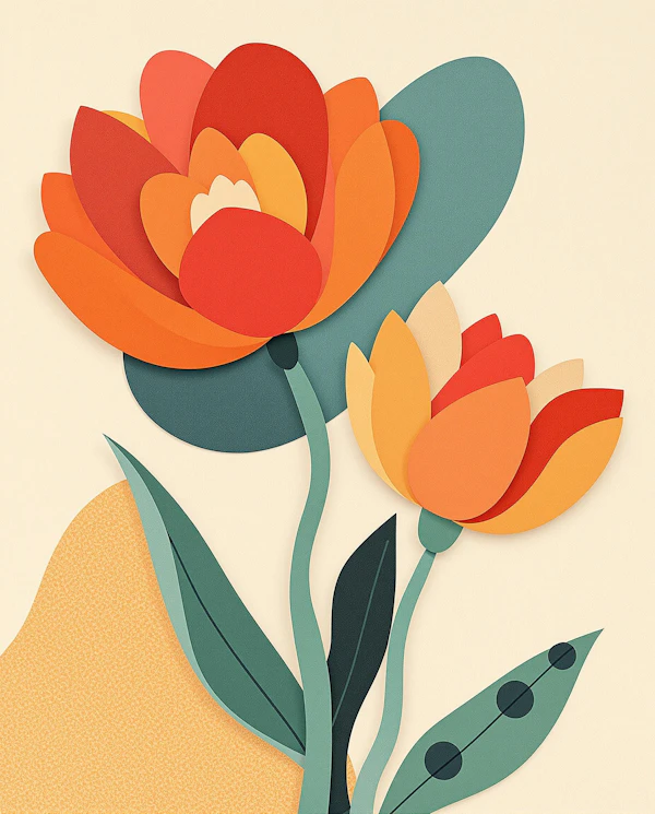 Abstract Floral Art