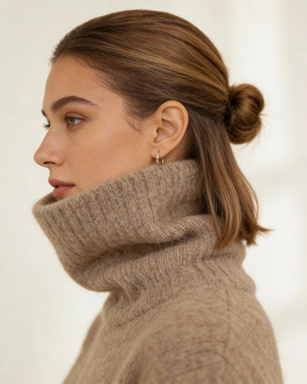 Profile in Beige Sweater