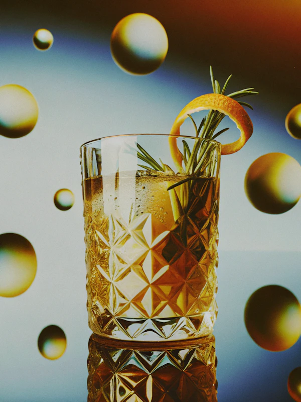 Golden Cocktail Art