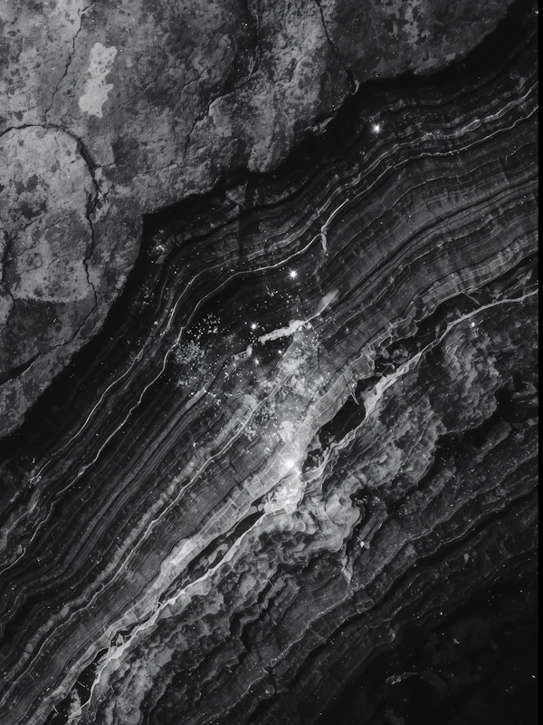 Textured Rock Formation