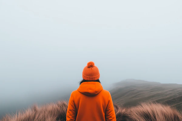 Contemplative Solitude in Fog