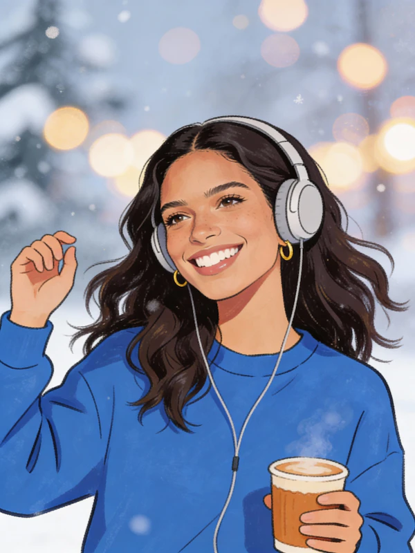 Winter Joyful Moment