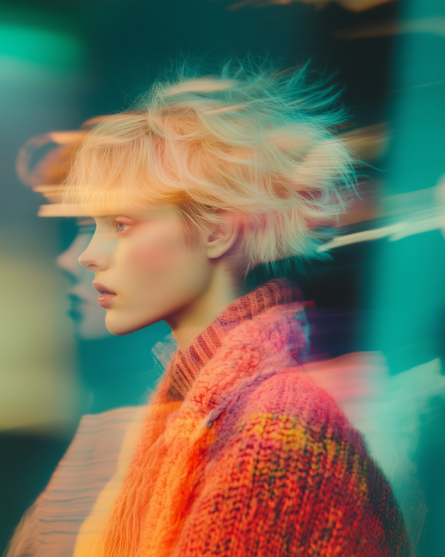 Profile of a Person in Vibrant Sweater