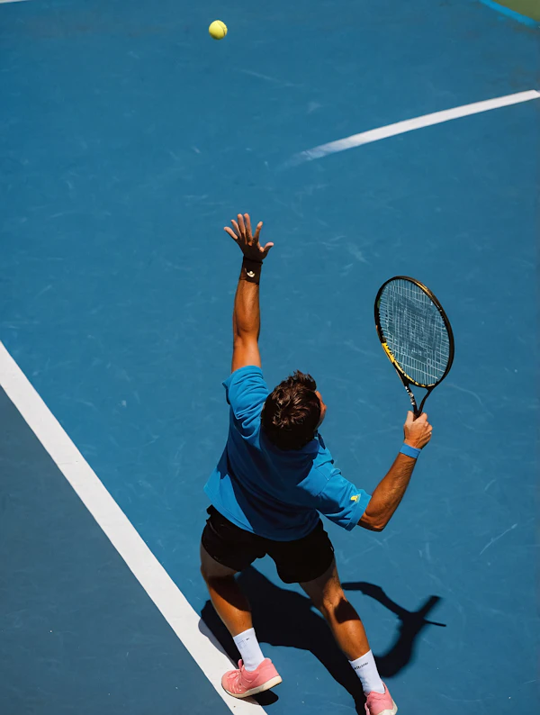 Tennis Serve Action