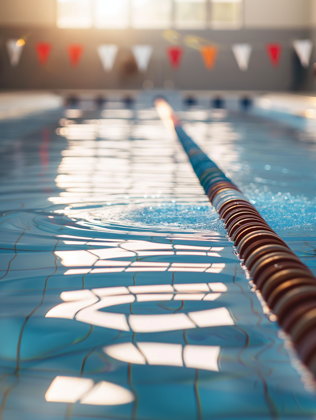 Serene Indoor Pool Scene