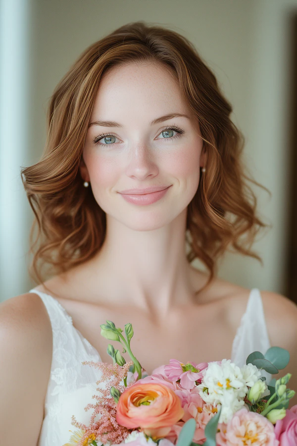 Bridal Portrait with Bouquet