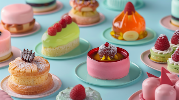 Colorful Dessert Assortment