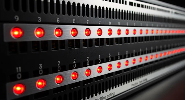 Server Rack Close-Up