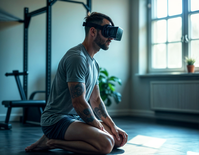 Man with VR Headset