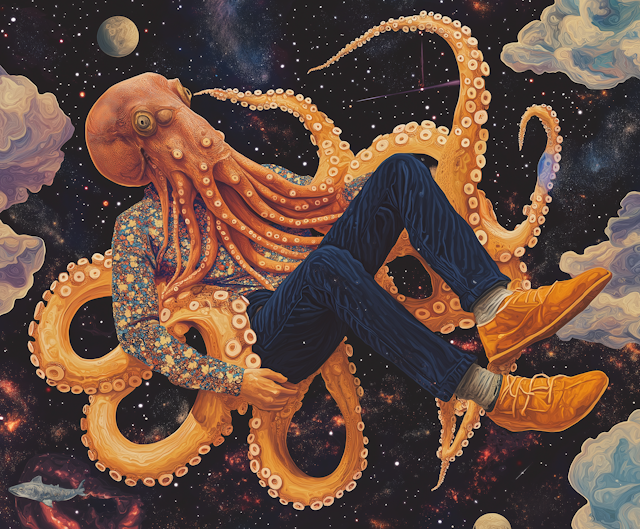 Surreal Octopus-Human Fusion