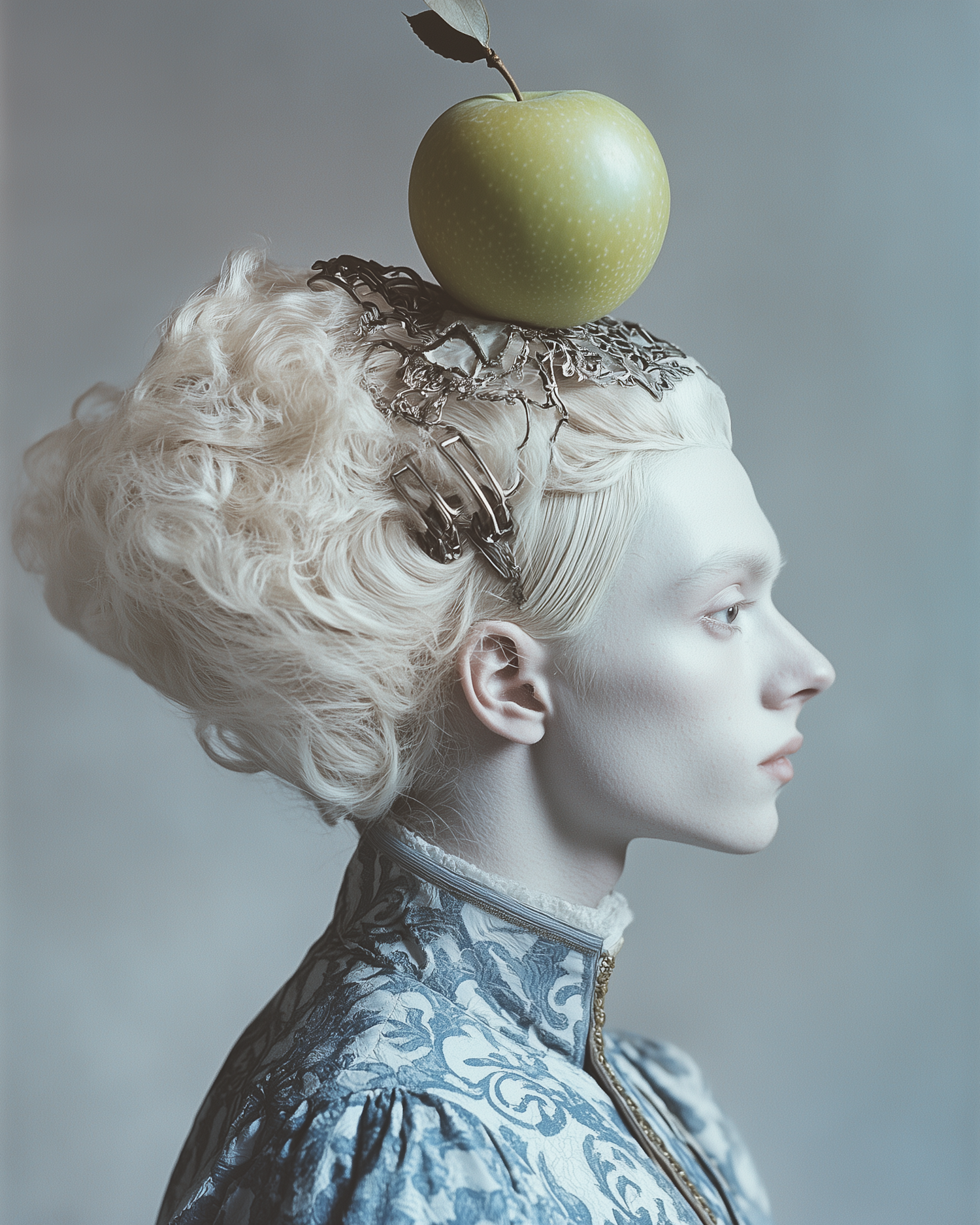 Elaborate Updo with Green Apple