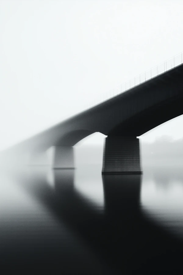 Foggy Bridge Scene
