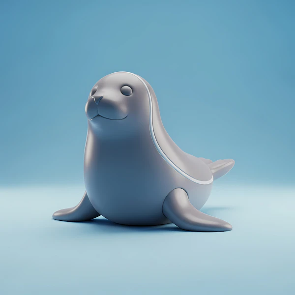 Glossy Seal Figurine