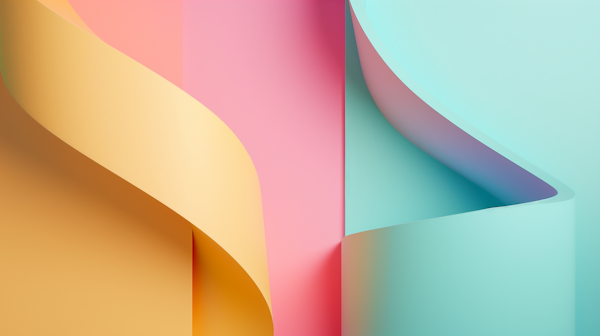 Abstract Pastel Curves