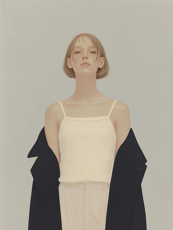 Minimalist Woman Portrait