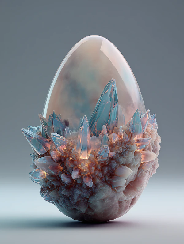 Surreal Egg Sculpture