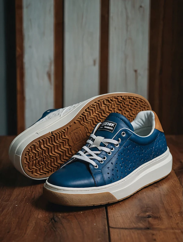 Stylish Blue Sneakers