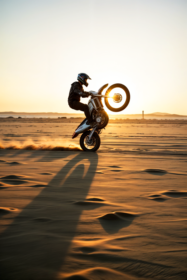 Sunset Wheelie Adventure