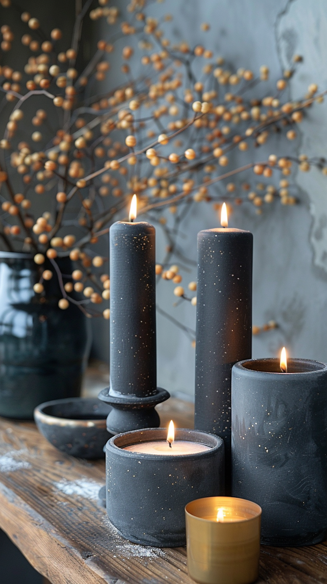 Serene Candle Arrangement