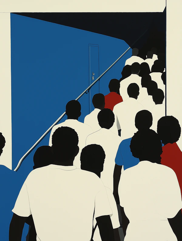 Minimalist Staircase Scene