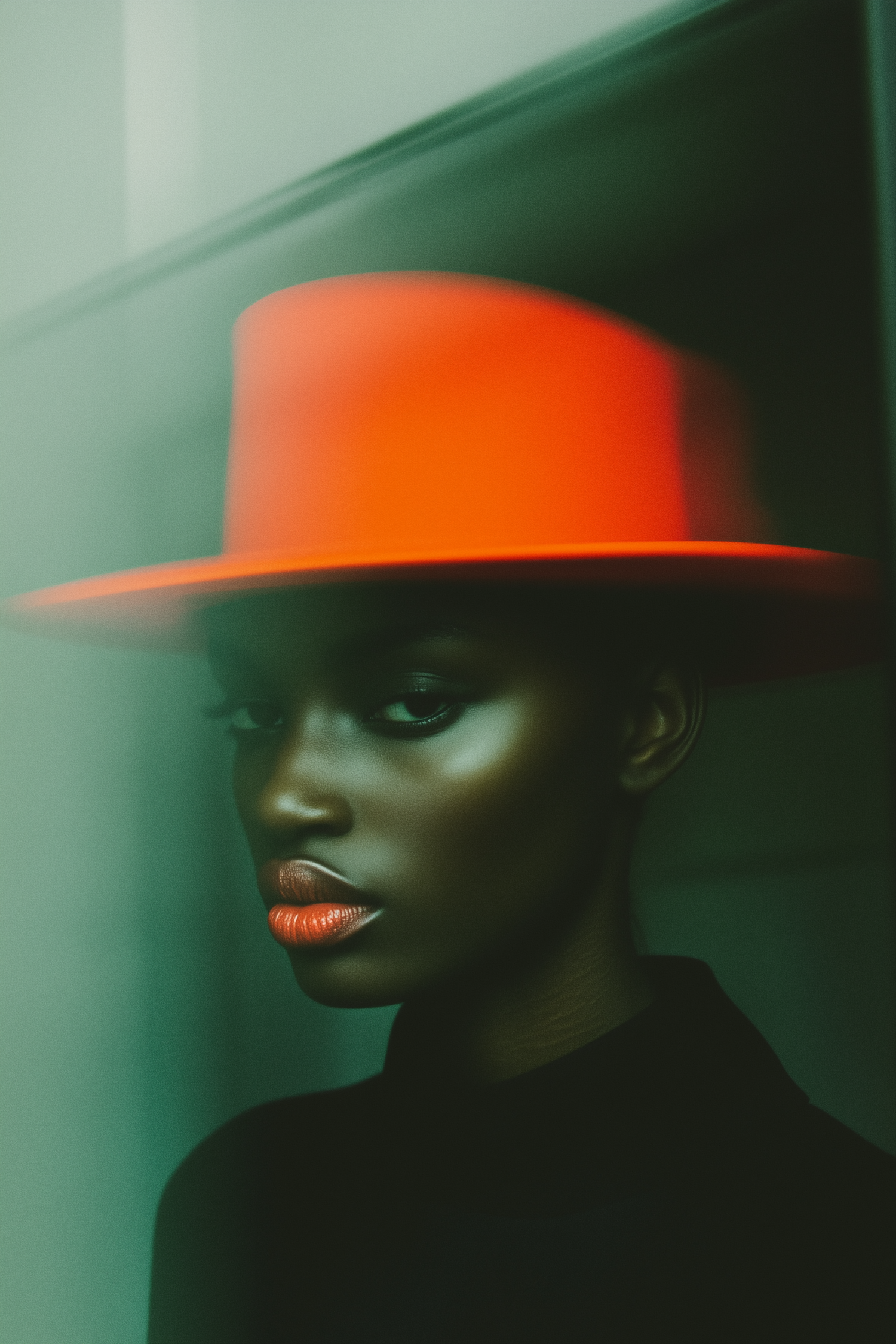 Portrait with Orange Hat