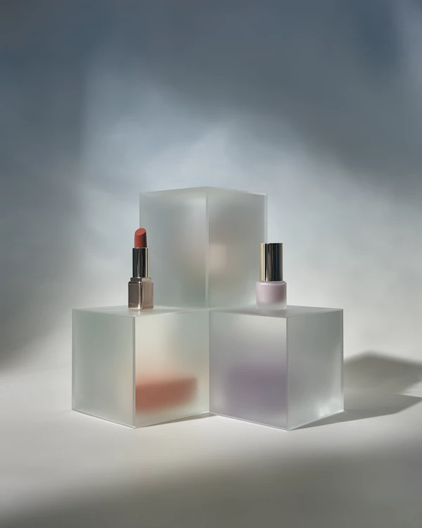 Minimalist Cosmetics Display