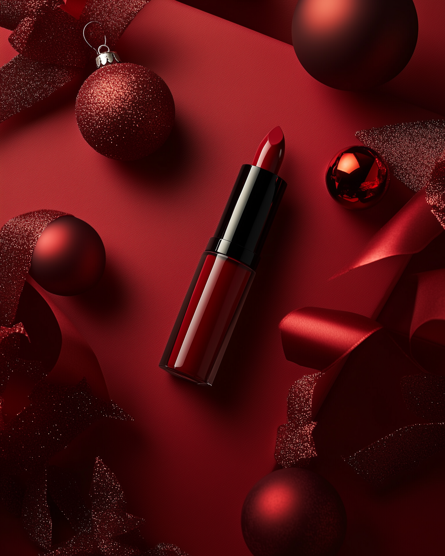 Red Lipstick and Ornaments