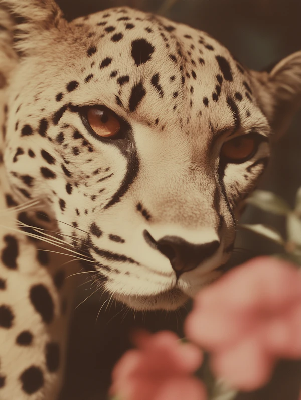 Cheetah Close-Up Portrait
