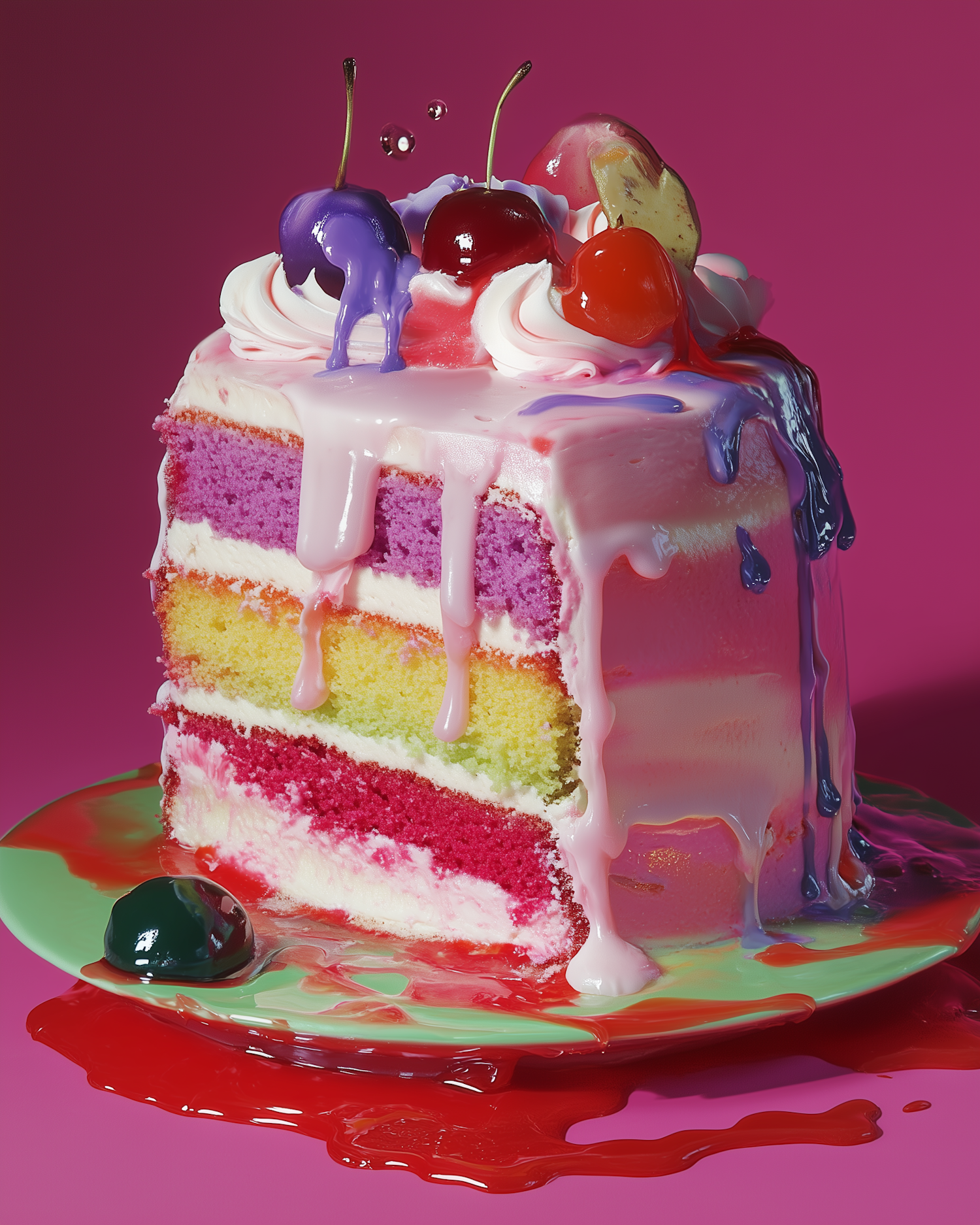 Vibrant Layered Cake