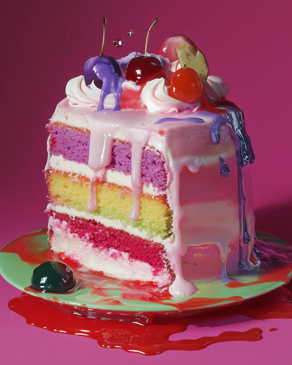 Vibrant Layered Cake