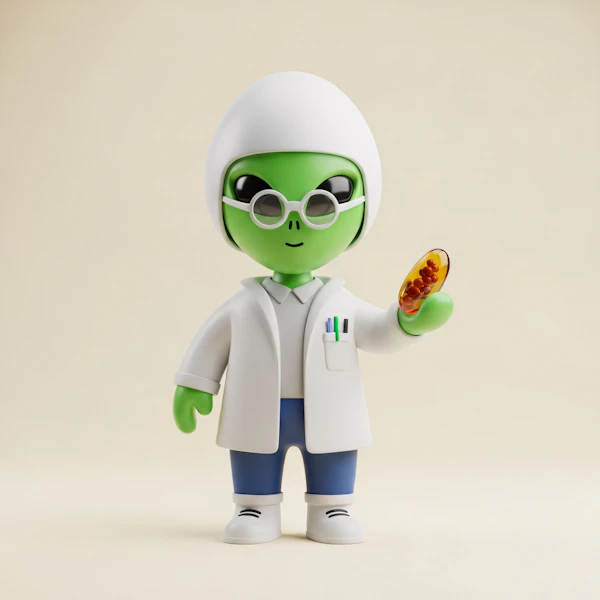 Alien Scientist Character