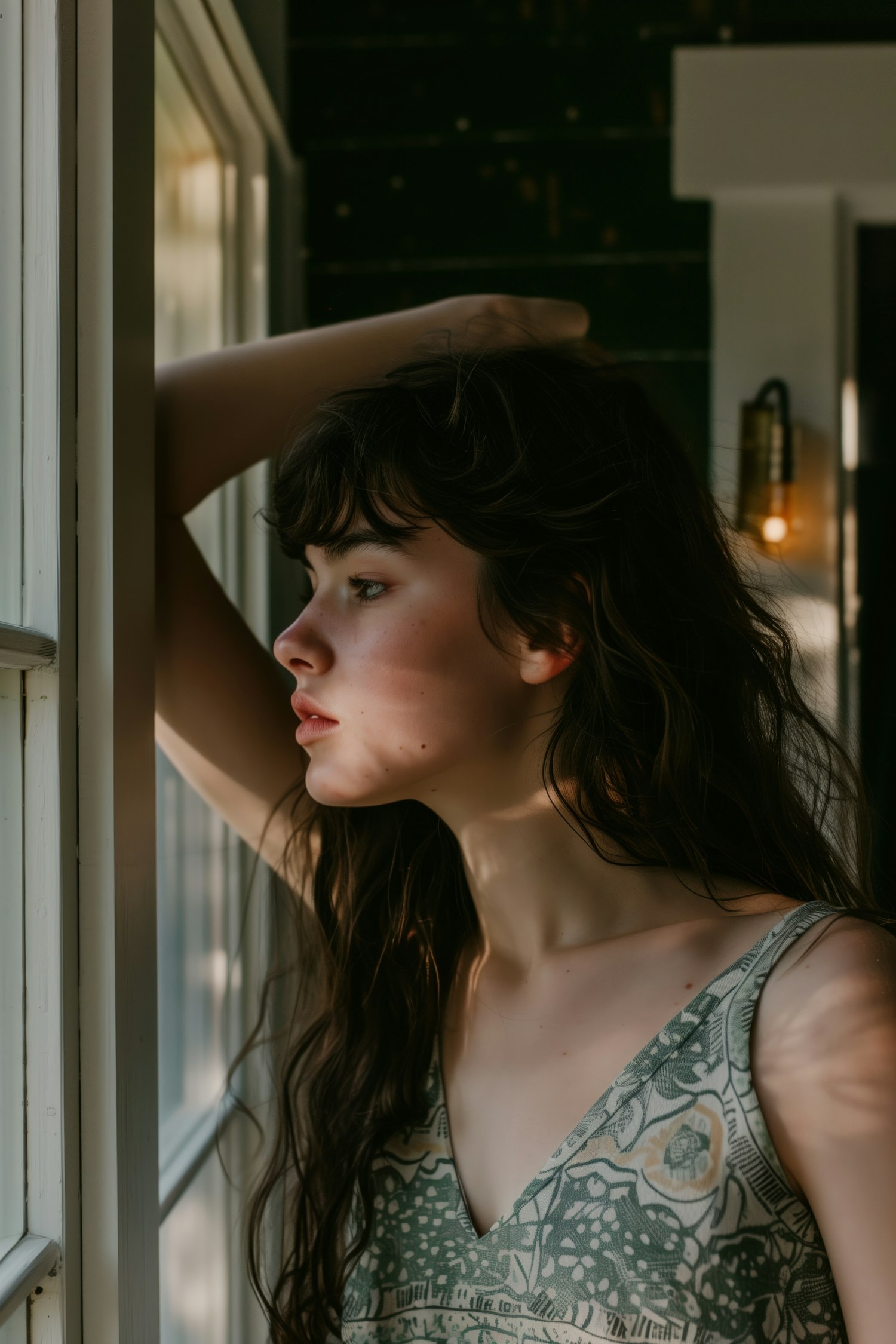 Contemplative Woman by the Window