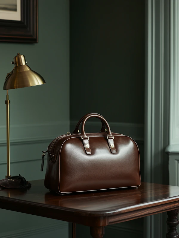 Elegant Leather Duffle