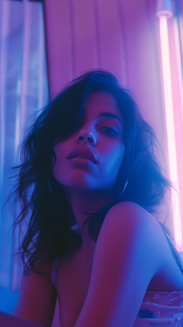 Neon Dreams Portrait