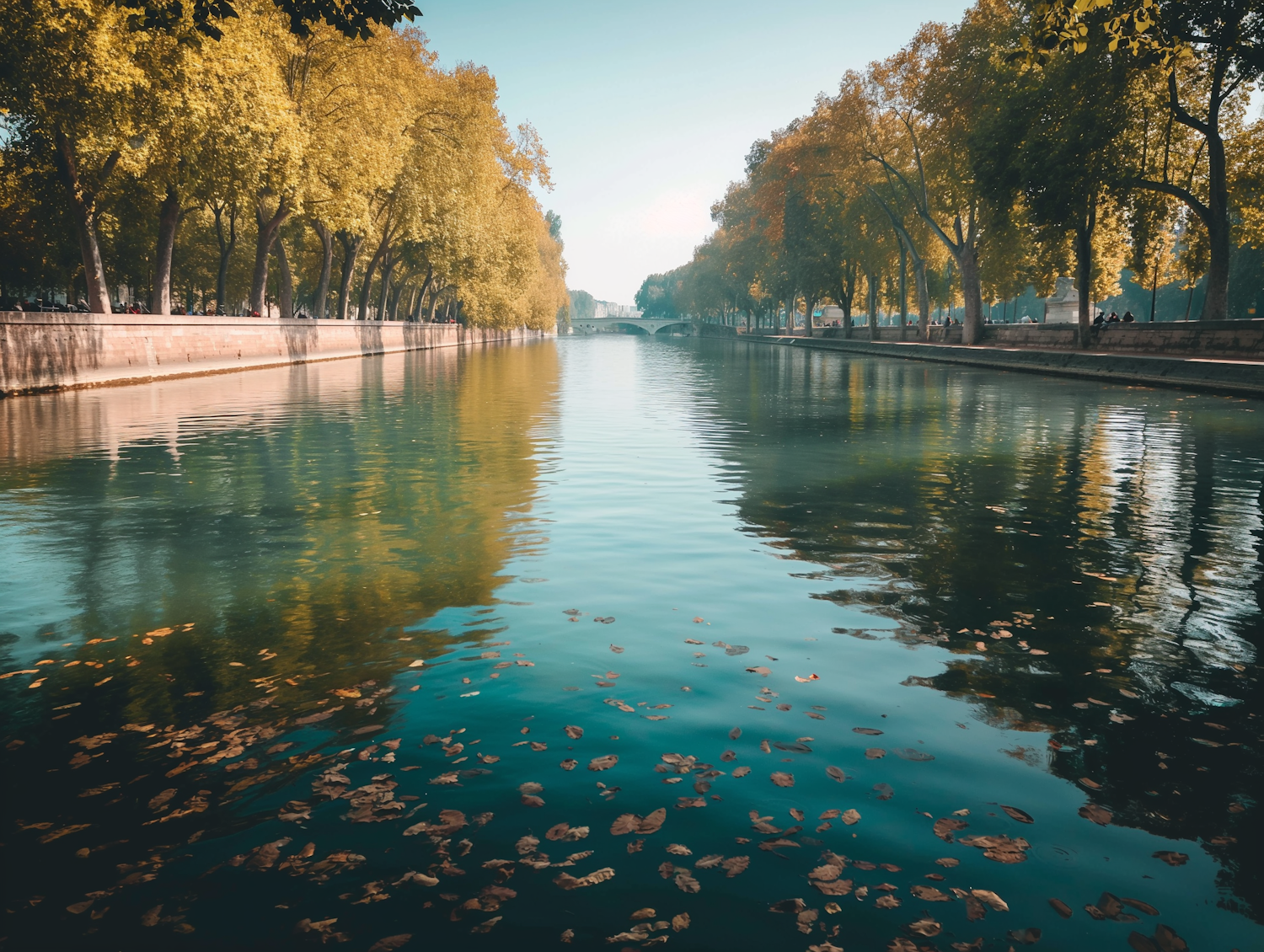 Serene Autumn River Scene