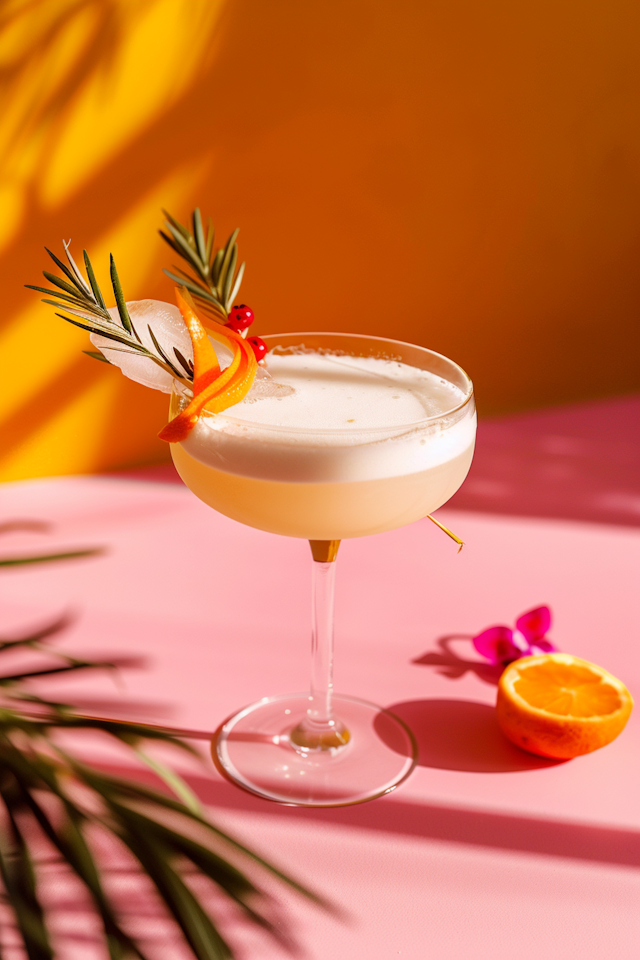 Summery Cocktail Presentation