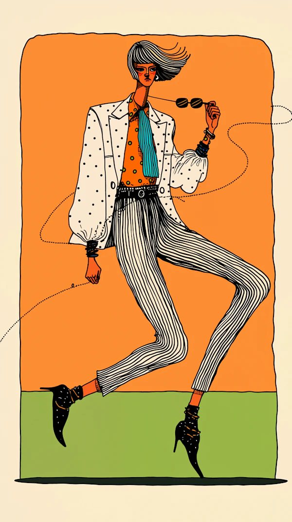Stylish Retro Pose