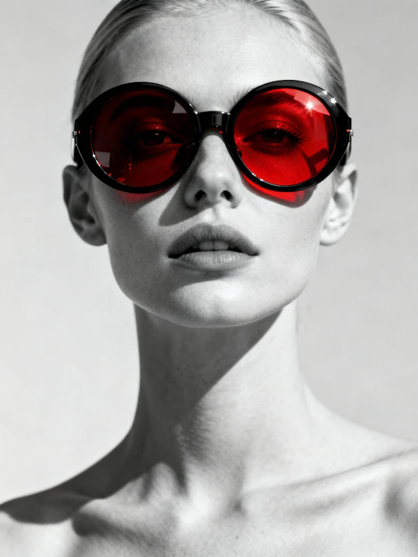 Red Lens Portrait