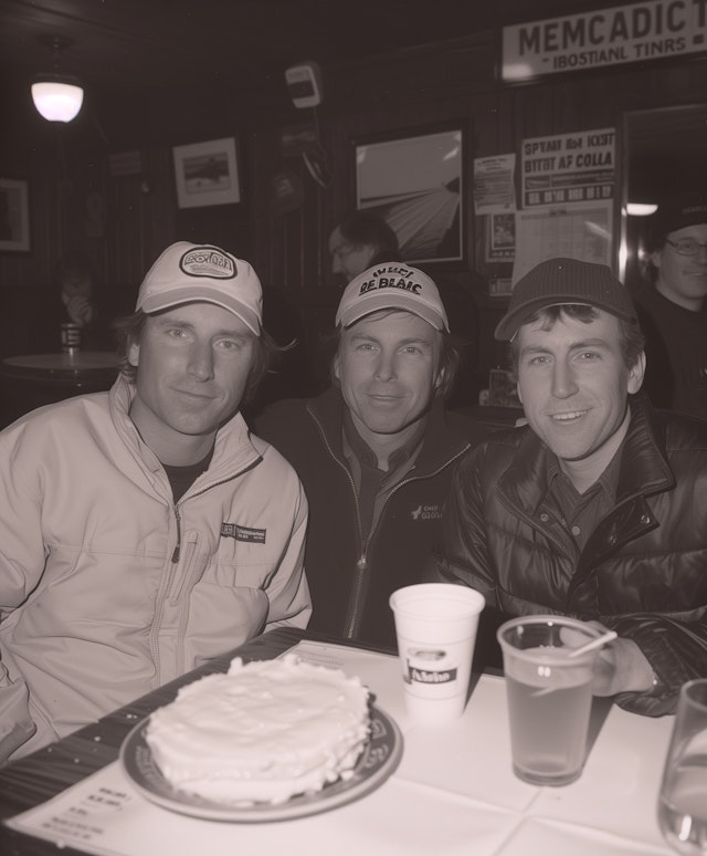 Three Men at a Bar