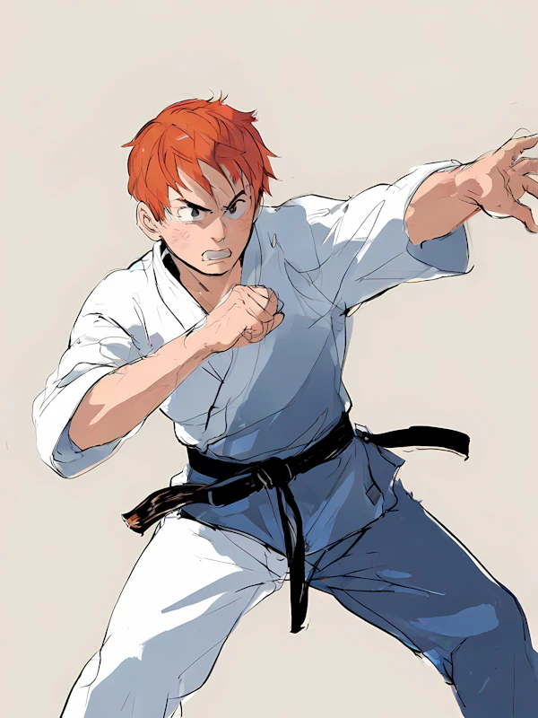 Martial Arts Action Pose